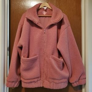 Joe Fresh X Jillian Harris Blush Sherpa Jacket